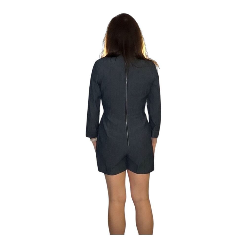 Alice & Olivia 3/4 Sleeve Romper - Size 8 - Blue Denim - Like New - Casual - Picture 15 of 16